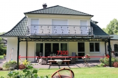 Terrassenüberdach ca.7300 mm Spannweite